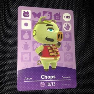 Animal Crossing amiibo - Chops - card 185